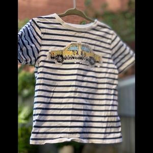 Sequin flip shirt taxi/police